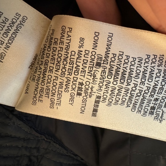 Burberry Biker Jacket duck Down Filled Lambs Leather Trim - Picture 8 of 8